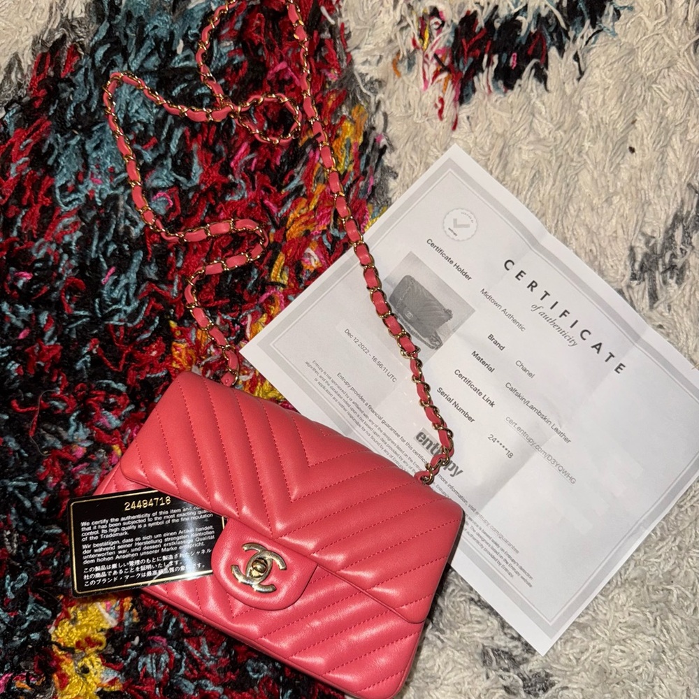 Chanel Classic Chevron Mini Flap